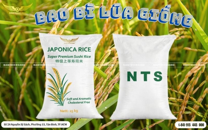 thông tin chất liệu bao bì lúa giống